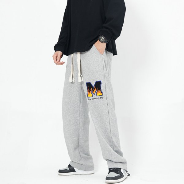 画像7: Unisex Woven drawstring sweatpants M logo sweat Pants 　男女兼用ユニセックス Mロゴスウェットパンツ (7)