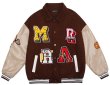 画像9: Little gang hip hop sukajan embroidery BASEBALL JACKET baseball uniform jacket blouson  ユニセックス 男女兼用ちびっこギャングヒップホップ刺繍スタジアムジャンパー スタジャン MA-1 ボンバー ジャケット ブルゾン (9)