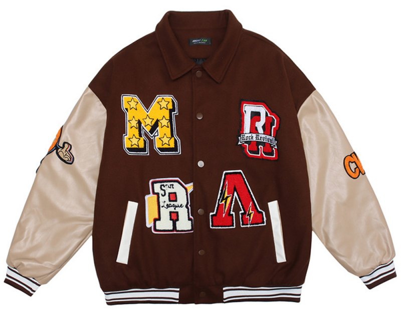 画像9: Little gang hip hop sukajan embroidery BASEBALL JACKET baseball uniform jacket blouson  ユニセックス 男女兼用ちびっこギャングヒップホップ刺繍スタジアムジャンパー スタジャン MA-1 ボンバー ジャケット ブルゾン (9)