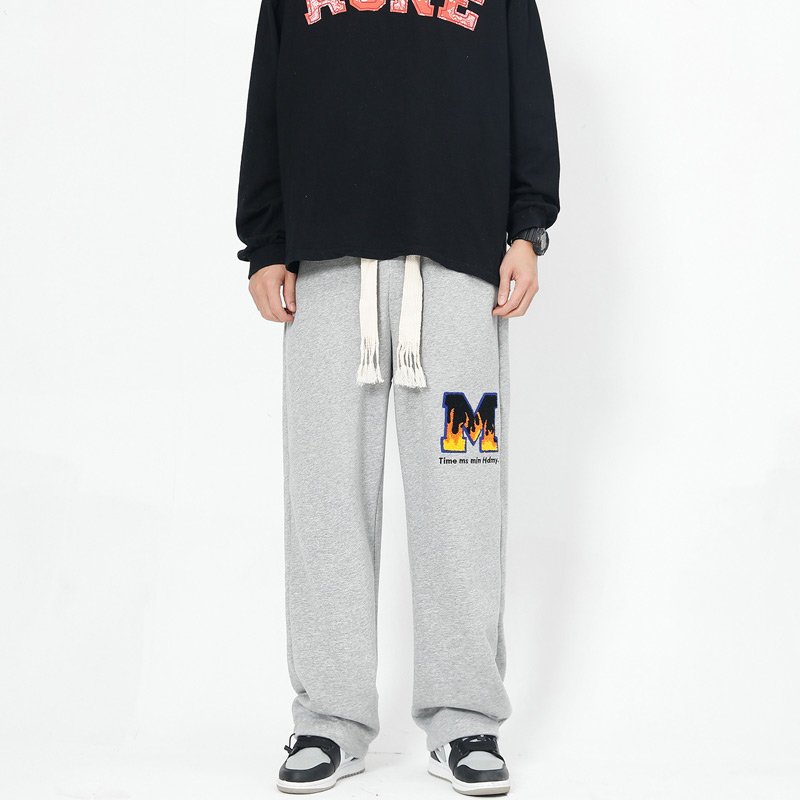画像3: Unisex Woven drawstring sweatpants M logo sweat Pants 　男女兼用ユニセックス Mロゴスウェットパンツ (3)