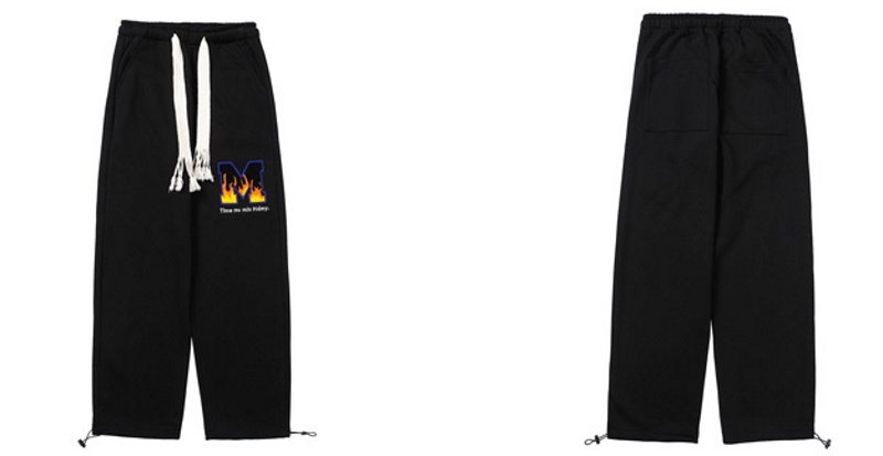 画像5: Unisex Woven drawstring sweatpants M logo sweat Pants 　男女兼用ユニセックス Mロゴスウェットパンツ (5)