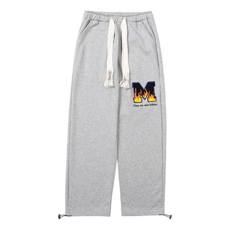 画像1: Unisex Woven drawstring sweatpants M logo sweat Pants 　男女兼用ユニセックス Mロゴスウェットパンツ (1)