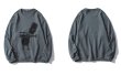 画像5: Unisex Silhouette Simpson round neck sweater  ユニセックス 男女兼用シルエットシンプソンスウェットトレーナー  (5)
