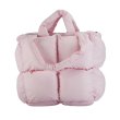 画像3: Faux Down Puffer Tote Bag  パファートート バッグ フェイクダウン 中綿入り ショルダーバッグ  (3)