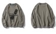 画像7: Unisex Silhouette Simpson round neck sweater  ユニセックス 男女兼用シルエットシンプソンスウェットトレーナー  (7)