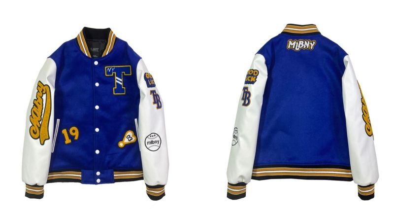 画像6: MLBNY BASEBALL JACKET baseball uniform jacket blouson  ユニセックス 男女兼用MLBNYニューヨークヤンキーススタジアムジャンパー スタジャン MA-1 ボンバー ジャケット ブルゾン (6)