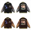 画像8: NASA emblem BASEBALL JACKET baseball uniform jacket blouson  ユニセックス 男女兼用NASAナサハッピーラッキースタジアムジャンパー スタジャン MA-1 ボンバー ジャケット ブルゾン (8)