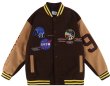 画像1: NASA emblem BASEBALL JACKET baseball uniform jacket blouson  ユニセックス 男女兼用NASAナサハッピーラッキースタジアムジャンパー スタジャン MA-1 ボンバー ジャケット ブルゾン (1)