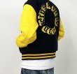 画像5: AFGK Three-dimensional circle logo embroidery BASEBALL JACKET baseball uniform jacket blouson  ユニセックス 男女兼用AFGK 3Dサークルロゴスタジアムジャンパー スタジャン MA-1 ボンバー ジャケット ブルゾン (5)