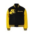 画像2: AFGK Three-dimensional circle logo embroidery BASEBALL JACKET baseball uniform jacket blouson  ユニセックス 男女兼用AFGK 3Dサークルロゴスタジアムジャンパー スタジャン MA-1 ボンバー ジャケット ブルゾン (2)