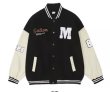 画像4: polar bear emblem BASEBALL JACKET baseball uniform jacket blouson  ユニセックス 男女兼用シロクマベアスタジアムジャンパー スタジャン MA-1 ボンバー ジャケット ブルゾン (4)