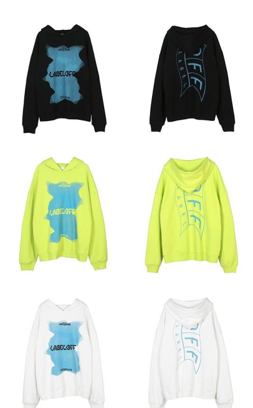 画像5: Unisex LABELOFF print hoodie  ユニセックス男女兼用 LABELOFFプリントフーディー スウェット パーカー (5)