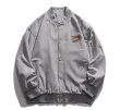 画像3: letter full version h BASEBALL JACKET baseball uniform jacket blouson  ユニセックス 男女兼用レターフルバージョンスタジアムジャンパー スタジャン MA-1 ボンバー ジャケット ブルゾン (3)