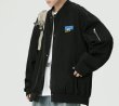 画像6: letter full version h BASEBALL JACKET baseball uniform jacket blouson  ユニセックス 男女兼用レターフルバージョンスタジアムジャンパー スタジャン MA-1 ボンバー ジャケット ブルゾン (6)