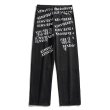 画像1: Unisex loose straight legAlphabet logo print denim pants trousers 　男女兼用ユニセックス アルファベットロゴプリントカジュアルパンツ ジーンズ (1)
