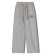 画像3: Unisex  jacquard drawstring hip-hop straight leg pants casual pantsants trousers 　男女兼用ユニセックスジャカードドローストリング カジュアルパンツ  (3)