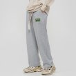 画像7: Unisex  jacquard drawstring hip-hop straight leg pants casual pantsants trousers 　男女兼用ユニセックスジャカードドローストリング カジュアルパンツ  (7)