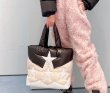 画像6: Star Down Puffer Tote Bag  スター星ダウントート ショルダーバッグ フェイクダウン 中綿入り  (6)