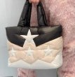 画像4: Star Down Puffer Tote Bag  スター星ダウントート ショルダーバッグ フェイクダウン 中綿入り  (4)