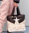 画像5: Star Down Puffer Tote Bag  スター星ダウントート ショルダーバッグ フェイクダウン 中綿入り  (5)