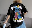 画像4: Good Rabbit Print Short Sleeve T-shirt　ユニセックス 男女兼用グッドラビットプリント半袖Tシャツ (4)