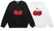 画像7: Women's KIRS cherry smiley round neck sweaterSweat Pullover　　ユニセックススマイルチェリースウェットプルオーバー  トレーナー (7)