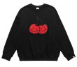 画像1: Women's KIRS cherry smiley round neck sweaterSweat Pullover　　ユニセックススマイルチェリースウェットプルオーバー  トレーナー (1)