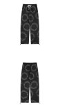 画像3: Unisex Circle logo denim pants print denim pants trousers 　男女兼用ユニセックス サークルロゴプリントカジュアルパンツ ジーンズ (3)