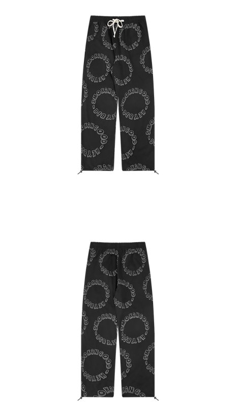 画像3: Unisex Circle logo denim pants print denim pants trousers 　男女兼用ユニセックス サークルロゴプリントカジュアルパンツ ジーンズ (3)