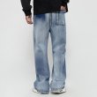 画像4: Unisex gradient tie-dye jeans denim pants print denim pants trousers 　男女兼用ユニセックス グラデーションタイダイカジュアルパンツ ジーンズ (4)