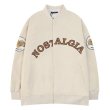 画像1: NOSTALGIA logo BASEBALL JACKET baseball uniform jacket blouson  ユニセックス 男女兼用NOSTALGIAコットンスタジアムジャンパー スタジャン MA-1 ボンバー ジャケット ブルゾン (1)