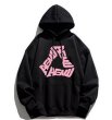 画像1: Unisex letter hoodie sweater  ユニセックス男女兼用トライアングルレタープリントフーディー スウェット パーカー (1)