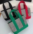 画像7: hinestone canvas diamond Tote Bag  ラインストーンキャンバスミニトートバッグ  (7)