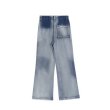 画像2: Unisex gradient tie-dye jeans denim pants print denim pants trousers 　男女兼用ユニセックス グラデーションタイダイカジュアルパンツ ジーンズ (2)