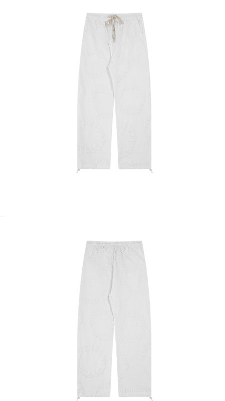 画像4: Unisex Circle logo denim pants print denim pants trousers 　男女兼用ユニセックス サークルロゴプリントカジュアルパンツ ジーンズ (4)