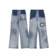 画像5: Unisex gradient tie-dye jeans denim pants print denim pants trousers 　男女兼用ユニセックス グラデーションタイダイカジュアルパンツ ジーンズ (5)