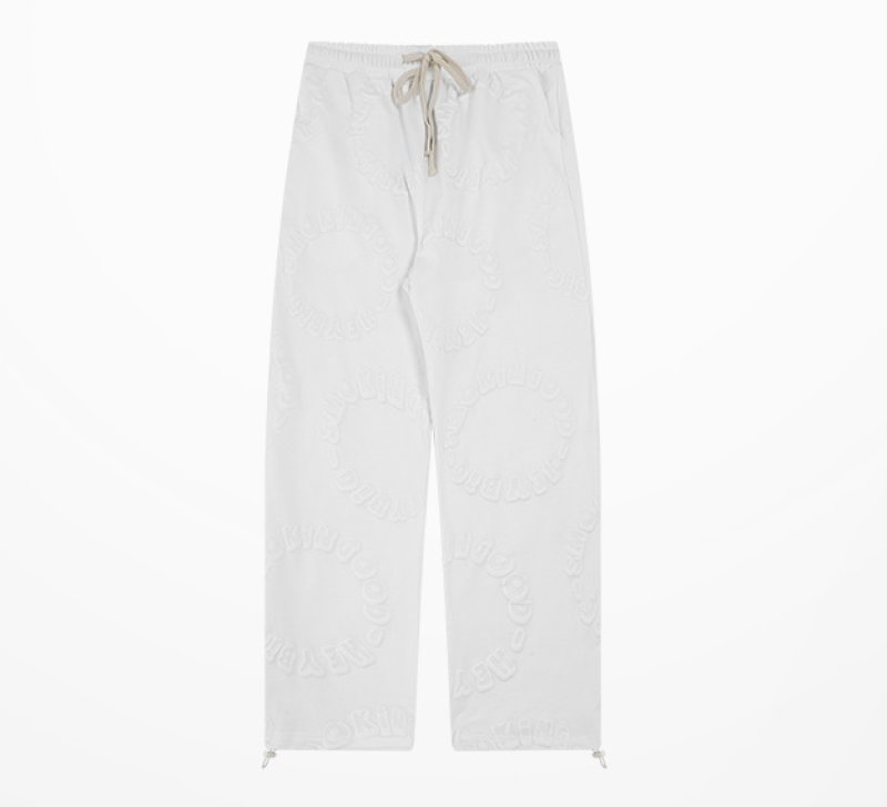 画像2: Unisex Circle logo denim pants print denim pants trousers 　男女兼用ユニセックス サークルロゴプリントカジュアルパンツ ジーンズ (2)