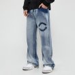 画像3: Unisex gradient tie-dye jeans denim pants print denim pants trousers 　男女兼用ユニセックス グラデーションタイダイカジュアルパンツ ジーンズ (3)