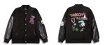 画像3: Dice & Purple A Logo mbroidery BASEBALL JACKET baseball uniform jacket blouson  ユニセックス 男女兼用 サイコロ＆パープルAロゴ刺繍スタジアムジャンパー スタジャン MA-1 ボンバー ジャケット ブルゾン (3)