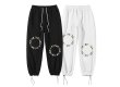 画像2: Unisex retro simple Circle letter printing sports sweatpants 　男女兼用ユニセックス サークルロゴスウェットパンツ (2)