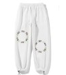 画像3: Unisex retro simple Circle letter printing sports sweatpants 　男女兼用ユニセックス サークルロゴスウェットパンツ (3)