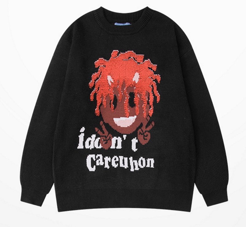 画像2: Unisex children's Crochet sweater ユニセックス 男女兼用ヒップホップボーイ編み込みセーター プルオーバー (2)