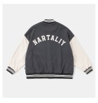 画像5: Loose Colorblock Letter Embroideryembroidery BASEBALL JACKET baseball uniform jacket blouson  ユニセックス 男女兼用Hマークカラーブロックレター刺繡スタジアムジャンパー スタジャン MA-1 ボンバー ジャケット ブルゾン (5)