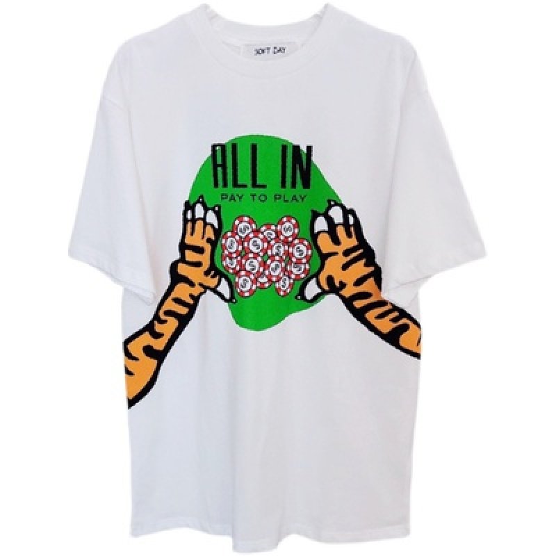 画像5: new tiger print print Short Sleeve T-shirt ユニセックス 男女兼用ニュータイガー虎プリント半袖Tシャツ (5)