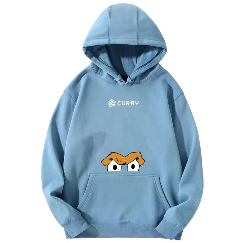 画像1: Unisex basketball curry hoodie sweater  ユニセックス男女兼用curryロゴバスケットボールプリントフーディー スウェット パーカー (1)
