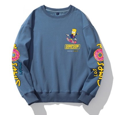 画像3: 22SS Unisex Simpson The Simpsons Sleeve Print Sweat Pullover 男女兼用 ラウンドネック シンプソン シンプソンズ ショルダープリント スウェット トレーナー プルオーバー