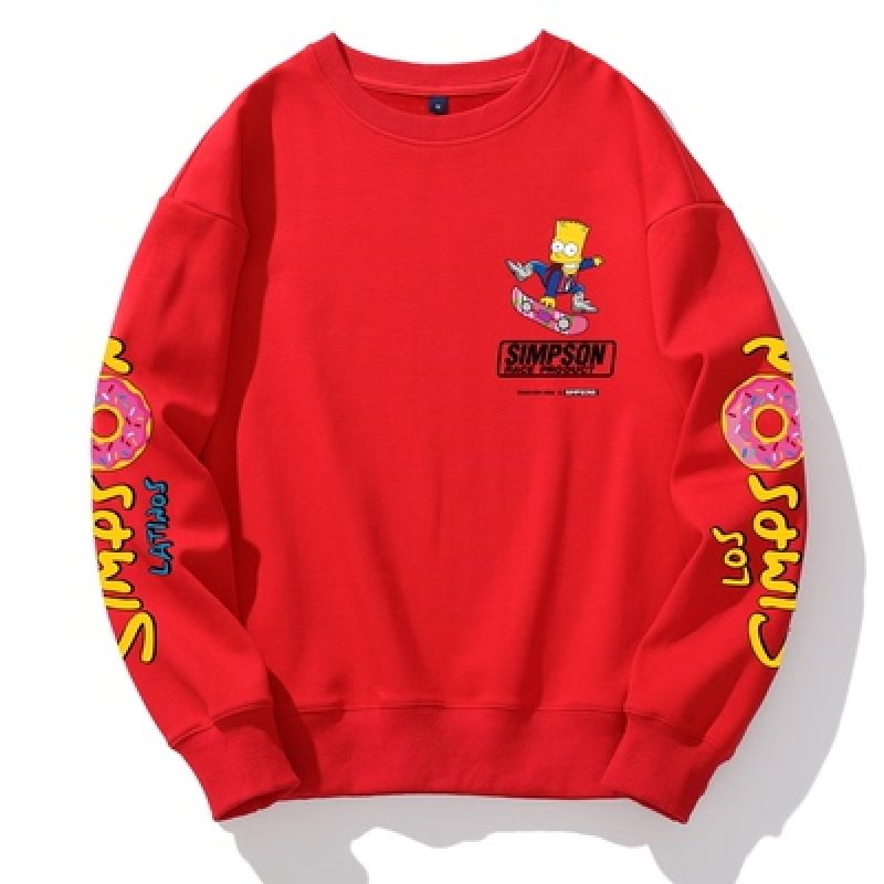 画像16: 22SS Unisex Simpson The Simpsons Sleeve Print Sweat Pullover 男女兼用 ラウンドネック シンプソン シンプソンズ ショルダープリント スウェット トレーナー プルオーバー (16)