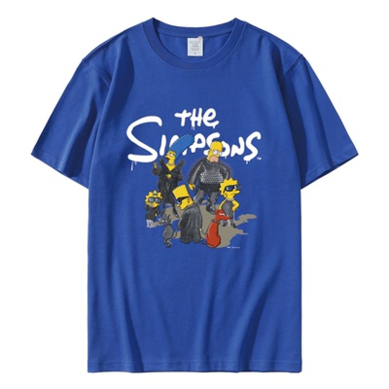 画像5: 22SS Unisex Simpson The Simpsons Family Tshirts 男女兼用 シンプソン シンプソンズ ファミリー プリント 半袖 Tシャツ (5)