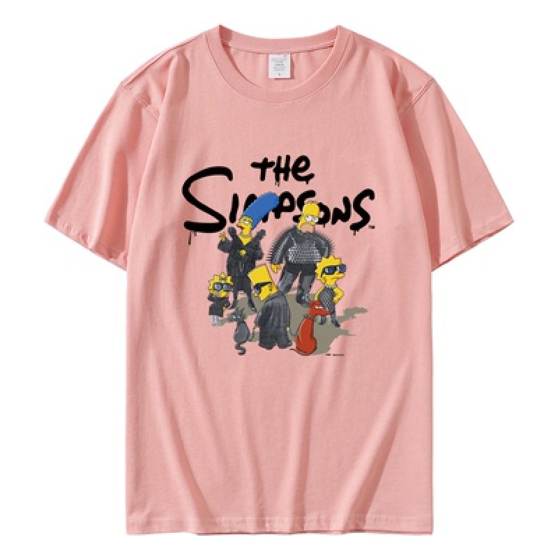 画像7: 22SS Unisex Simpson The Simpsons Family Tshirts 男女兼用 シンプソン シンプソンズ ファミリー プリント 半袖 Tシャツ (7)