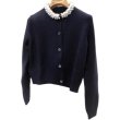 画像2: Women's Cardigan with pearls & bijou sweater　　真珠＆ビジュー付カーディガン (2)